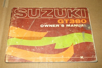 Suzuki GT 380 owners manual