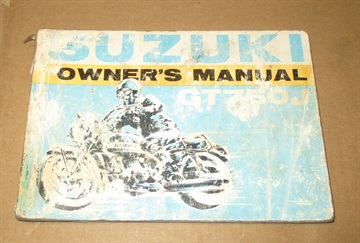 Suzuki Gt 750 J owners manual