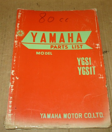 Yamaha YGS1 80cc partlist 