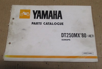 Yamaha DT 250 partlist