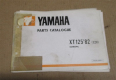 yamaha XT 125 part list