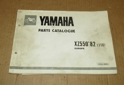 Yamaha XZ 550 part list 