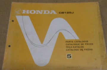 Honda CB 125J partlist