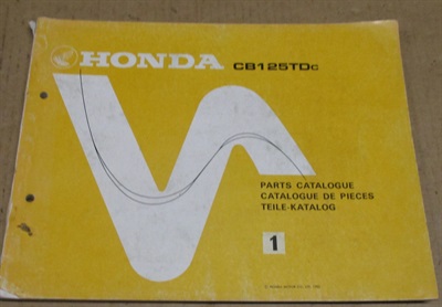 Honda Cb 125 TD partlist