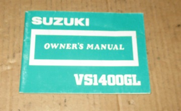 Suzuki VS 1400 GL owners manual