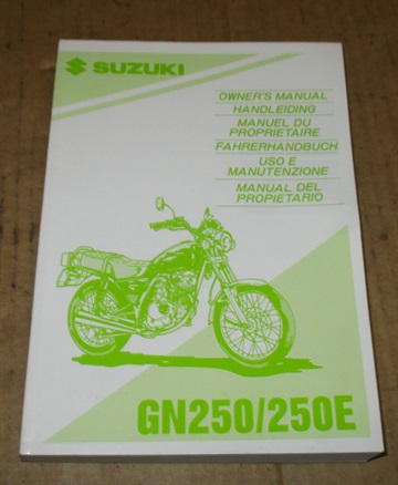 Suzuki GN 250 Owners manual