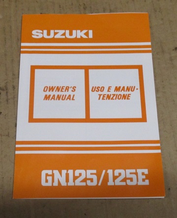 Suzuki GN 125 Owners manual