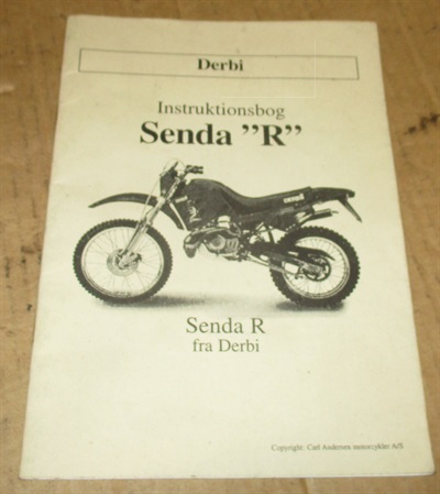 Derbi Senda R instruktionsbog