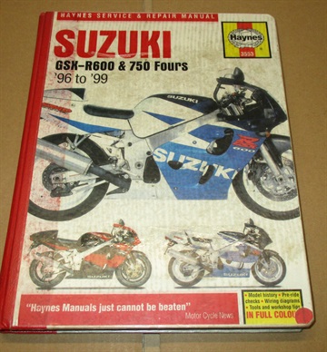 Suzuki GSX-R600 & 750 fours manual