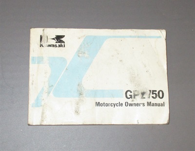 Kawasaki GPZ 750 Owners manual