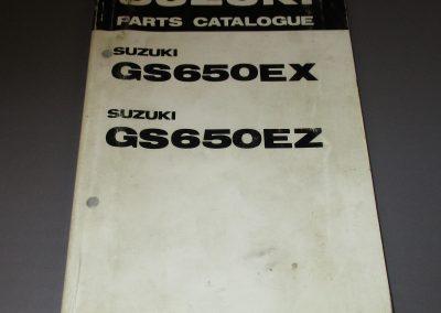 Suzuki GS 650 EX part list