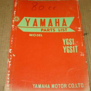 Yamaha YGS1 80cc partlist