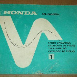 Honda XL 500 partlist