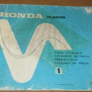 honda XL 250S partlist