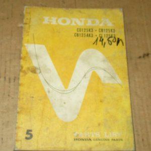 Honda CD 125 K3 m.fl partlist