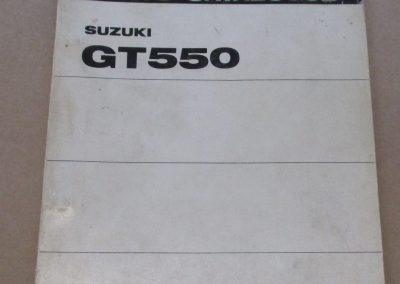 Suzuki GT 550 partlist