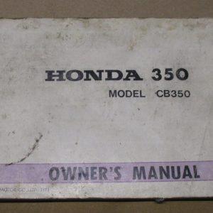Honda CB 350 owners manual