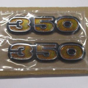 Kawasaki 350 S2 emblemer ny