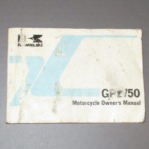 Kawasaki GPZ 750 Owners manual
