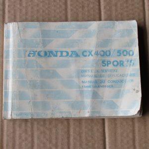 Honda cx 500 sport manual