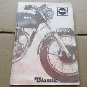 BSA instruktionsbog efter 1945